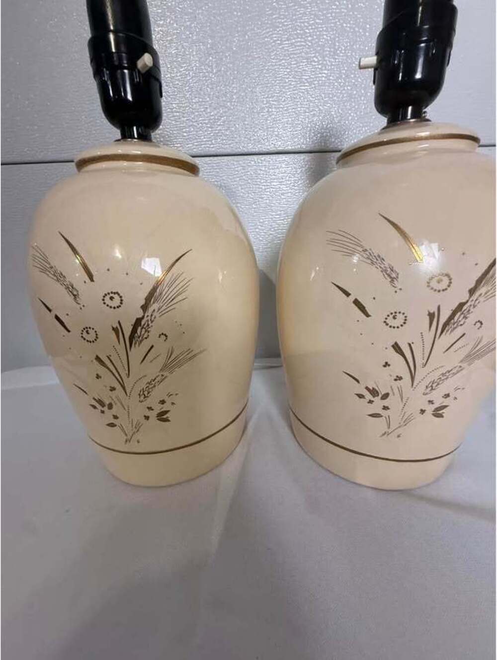 Pair of O Design Ceramique Inc. vintage Ceramic Lamps
